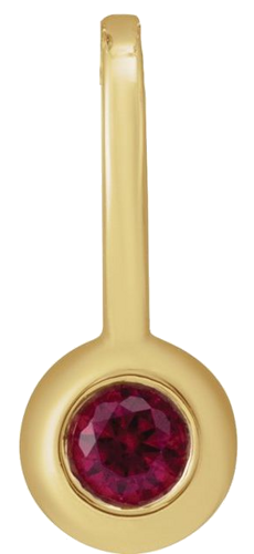 Pakabukas „Family Bar“ 14k yellow gold Round 2.5mm (4)