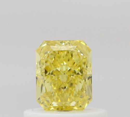 0.55 carat Fancy Vivid Yellow-VS1 Natūralus Radiant Deimantas (1)