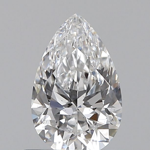 0.5 carat D-SI1 Natūralus Pear Deimantas (1)