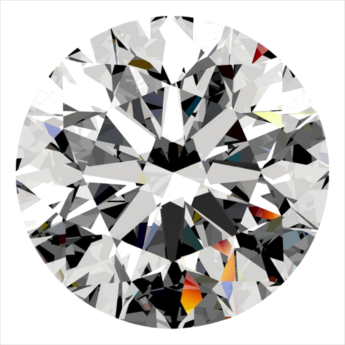 0.5 carat G-VVS1 Excellent cut Natūralus Round Deimantas (1)