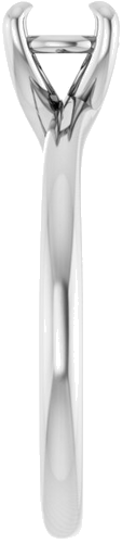 Sužadėtuvių Žiedas „Solitaire“ 14k white gold Round 5.8mm (4)