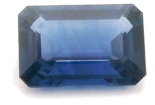 0.58 carat BLUE STEP cut Octagonal Safyras (1)