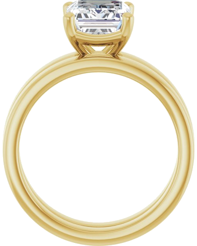 Sužadėtuvių Žiedas „Solitaire“ 585 Geltonojo Aukso Emerald 9mm x 7mm (7)