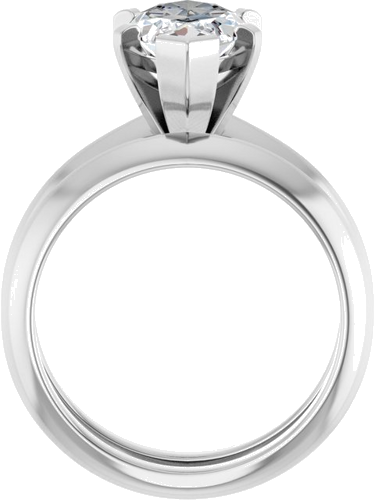 Sužadėtuvių Žiedas „Knife-Edge“ 14k white gold Marquise 14mm x 7mm (7)