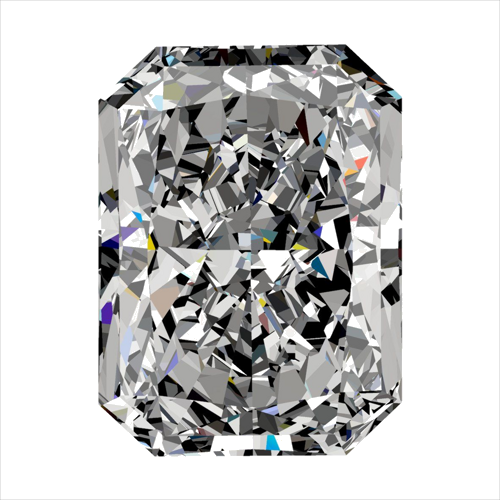 0.41 carat I-VS1 Natūralus Radiant Deimantas (1)