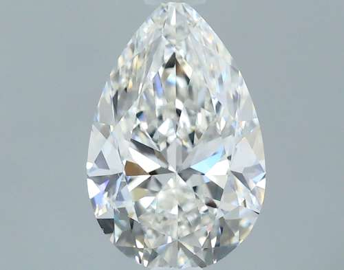0.7 carat G-VS2 Natūralus Pear Deimantas (1)