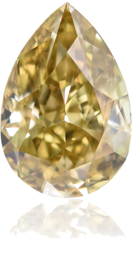 0.91 carat Fancy Deep Brownish Yellow-VS1 Natūralus Pear Deimantas (1)
