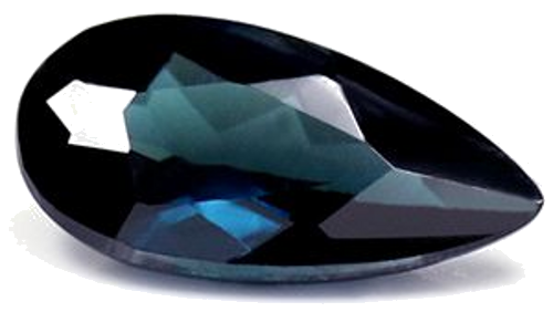 0.58 carat BLUE Pear Safyras (1)