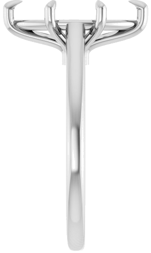 Sužadėtuvių Žiedas „Claw-Pong“ 14k white gold Marquise 13mm x 6.5mm (4)