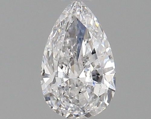 0.7 carat D-SI2 Natūralus Pear Deimantas (1)