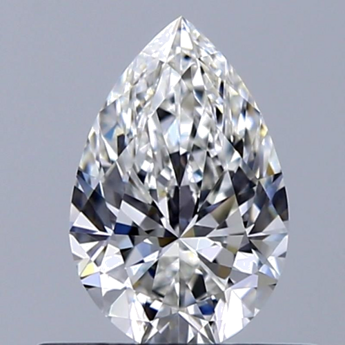 0.5 carat F-VS1 Natūralus Pear Deimantas (1)