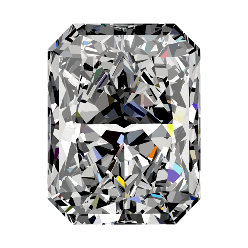 0.53 carat H-VS2 Natūralus Radiant Deimantas (1)