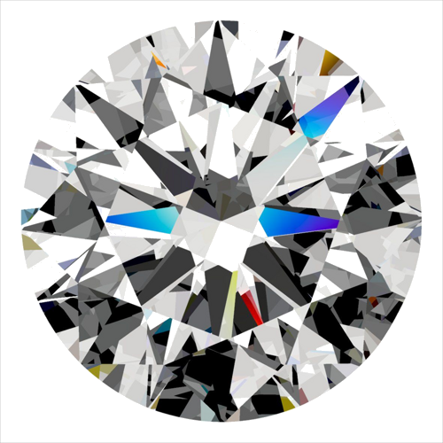 0.51 carat E-VS2 Excellent cut Natūralus Round Deimantas (1)