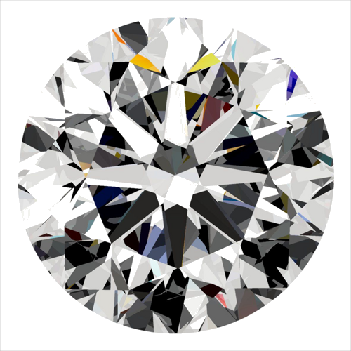 0.4 carat E-SI1 Very Good cut Natūralus Round Deimantas (1)