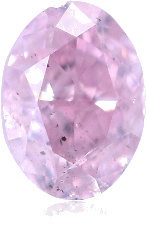 0.17 carat Fancy Purplish Pink-SI2 Natūralus Oval Deimantas (1)