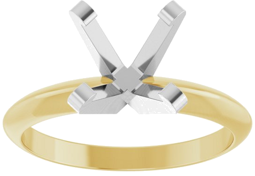 Sužadėtuvių Žiedas „Solitaire“ 14k yellow/white gold Oval 8.5mm x 6.5mm (3)