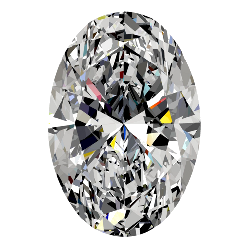 0.3 carat E-SI1 Natūralus Oval Deimantas (1)