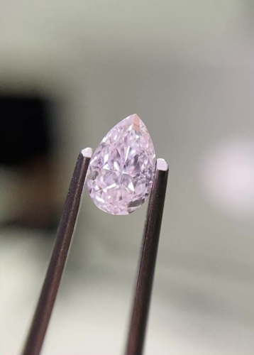 0.36 carat Light  Pink-VS2 Natūralus Pear Deimantas (1)