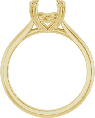 Sužadėtuvių Žiedas „Solitaire“ 585 Geltonojo Aukso Asscher 7mm (2)