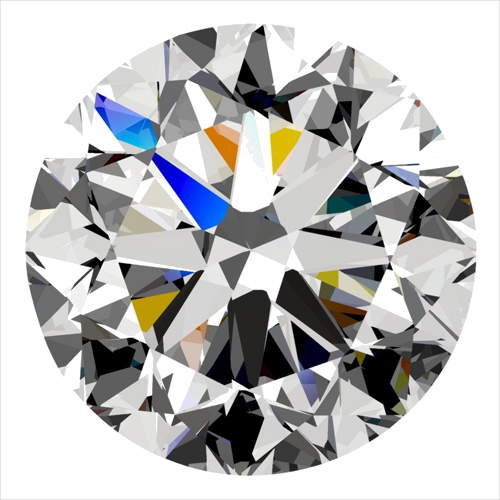 0.3 carat J-SI1 GD cut Natūralus Round Deimantas (1)
