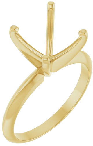 Sužadėtuvių Žiedas „Light Solitaire“ 585 Geltonojo Aukso Round 10.2mm x 10.6mm (1)