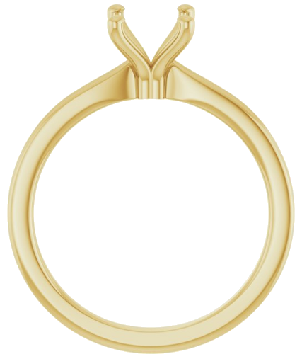 Sužadėtuvių Žiedas 14k yellow gold Oval 8mm x 6mm (2)