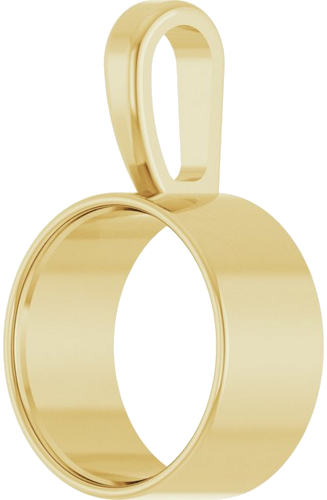 Pakabukas „Bezel-Set Solitaire“ 585 Geltonojo Aukso Round 10mm (2)