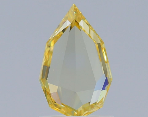 1.0 carat Fancy Intense Yellow-VS2 Natūralus Pear Deimantas (1)