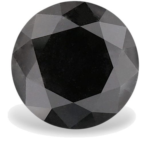 4.15 carat Fancy Black-VVS2 Excellent cut Natūralus Round Deimantas (1)