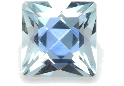 0.55 carat BLUE Princess Aquamarine (1)