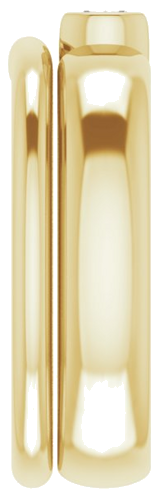 Sužadėtuvių Žiedas „Half-Bezel Solitaire“ 14k yellow gold Round 4.1mm (9)
