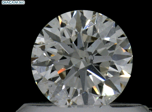 0.5 carat J-SI2 Excellent cut Natūralus Round Deimantas (1)