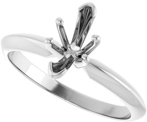 Sužadėtuvių Žiedas „V-End Light Solitaire“ 585 Baltojo Aukso Marquise 8.6mm x 4mm (5)