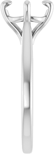 Sužadėtuvių Žiedas „Solitaire“ 14k white gold Round 7.4mm (4)