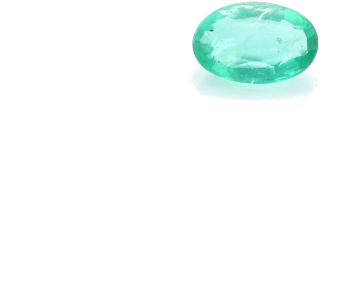 0.45 carat GREEN Oval Smaragdas (1)