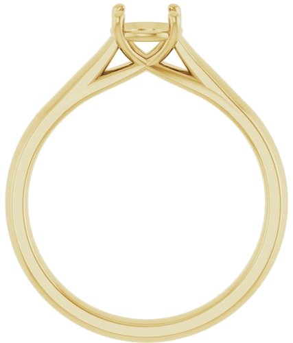 Sužadėtuvių Žiedas „Solitaire“ 14k yellow gold Round 5.8mm (2)