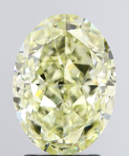 3.08 carat Fancy Light Yellow-VS1 Natūralus Oval Deimantas (1)