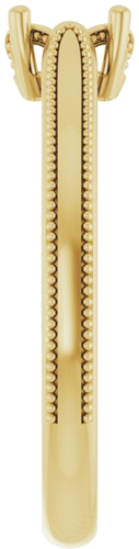 Sužadėtuvių Žiedas „Solitaire“ 10k yellow gold Oval 6mm x 4mm (4)