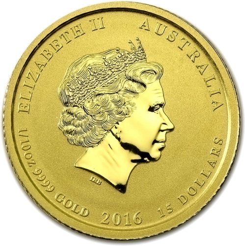1/10 oz Год Обезьяны 2016 Австралия золотая монета (2)