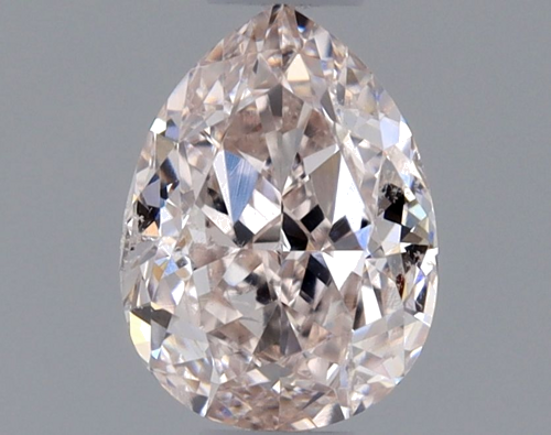 0.5 carat Light Pink-SI1 Natūralus Pear Deimantas (1)