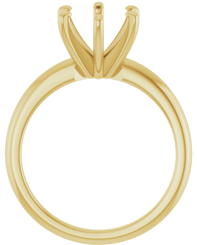 Sužadėtuvių Žiedas „Solitaire“ 585 Geltonojo Aukso Oval 10mm x 8mm (2)