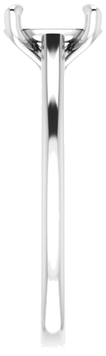 Sužadėtuvių Žiedas „Solitaire“ 585 Baltojo Aukso Oval 8mm x 6mm (4)