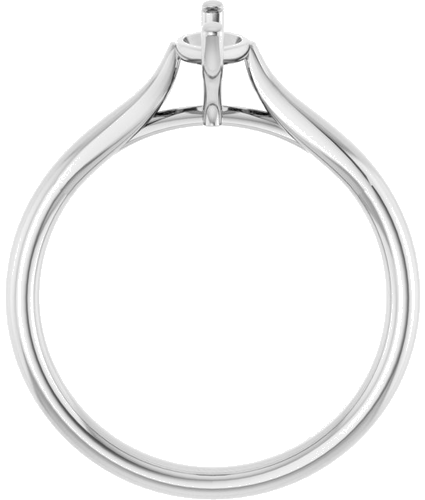 14K White 8x4 mm Marquise Engagement Ring Mounting (2)