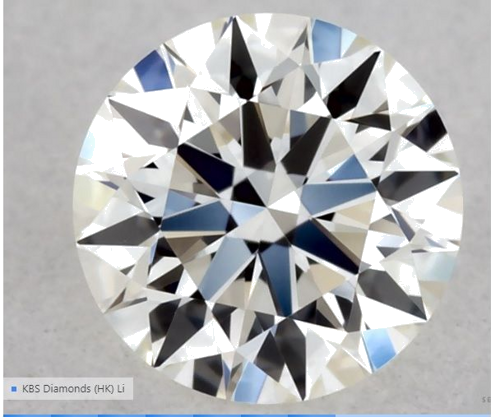 0.31 carat J-VVS1 Excellent cut Natūralus Round Deimantas (1)