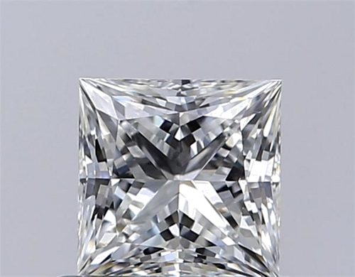 0.6 carat F-VVS2 Natūralus Princess Deimantas (1)