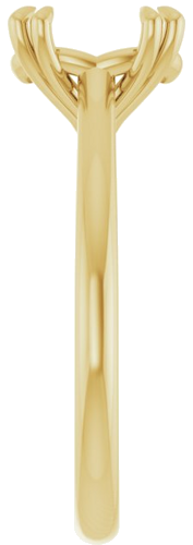 Sužadėtuvių Žiedas „Solitaire“ 585 Geltonojo Aukso Oval 9mm x 7mm (4)