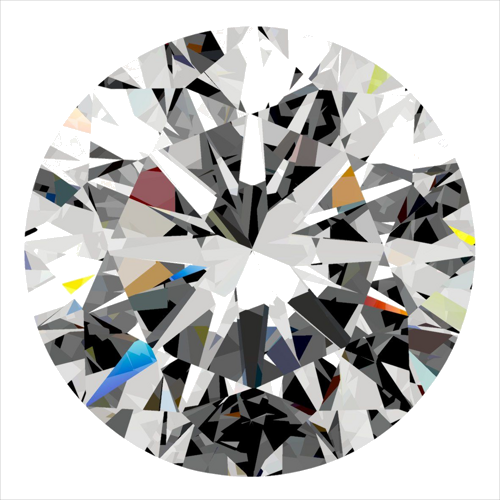 0.3 carat F-SI1 Very Good cut Natūralus Round Deimantas (1)
