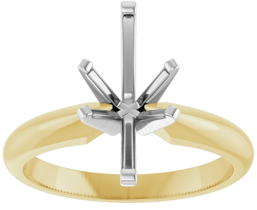 Sužadėtuvių Žiedas „Solitaire“ 14k yellow/white gold Marquise 12mm x 6mm (3)