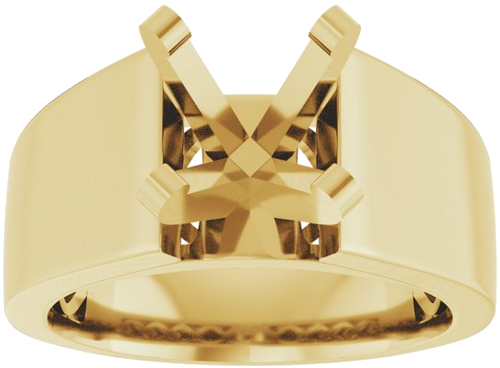 Sužadėtuvių Žiedas „Solitaire Cathedral-Style“ 14k yellow gold Round 8mm (3)