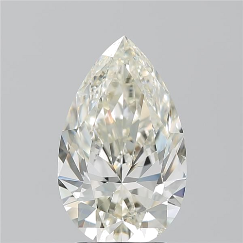 3.01 carat K-SI1 Natūralus Pear Deimantas (1)